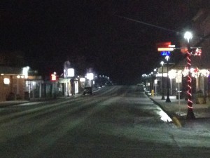 Main Street, after 7 pm on a weeknight. Not a creature was stirring...